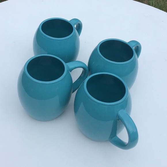 Turquoise Bubble Mugs - Picture 4 of 4